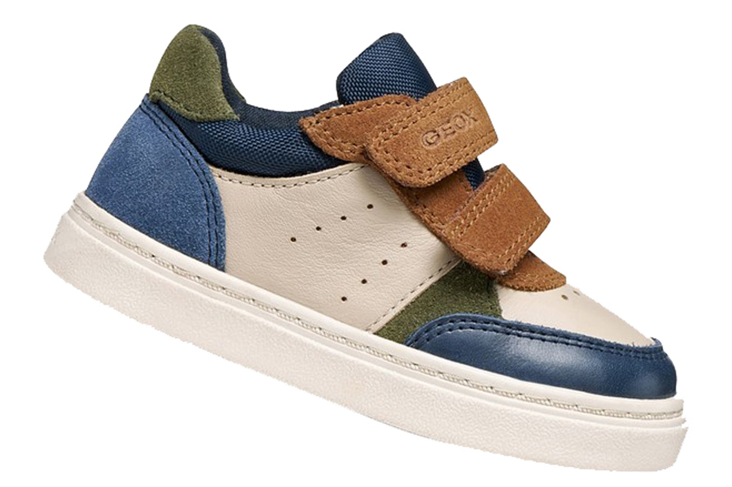 Geox B Nashik Boy B465NC Beige/Navy Boys First Shoes