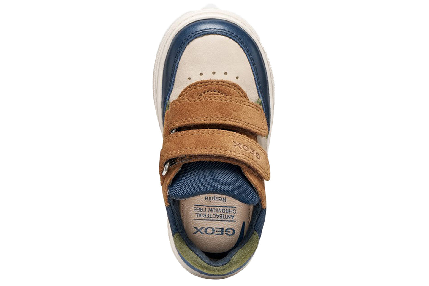 Geox B Nashik Boy B465NC Beige/Navy Boys First Shoes
