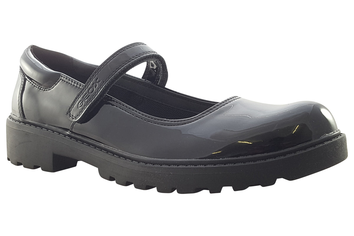 geox casey mj girl black patent girls right