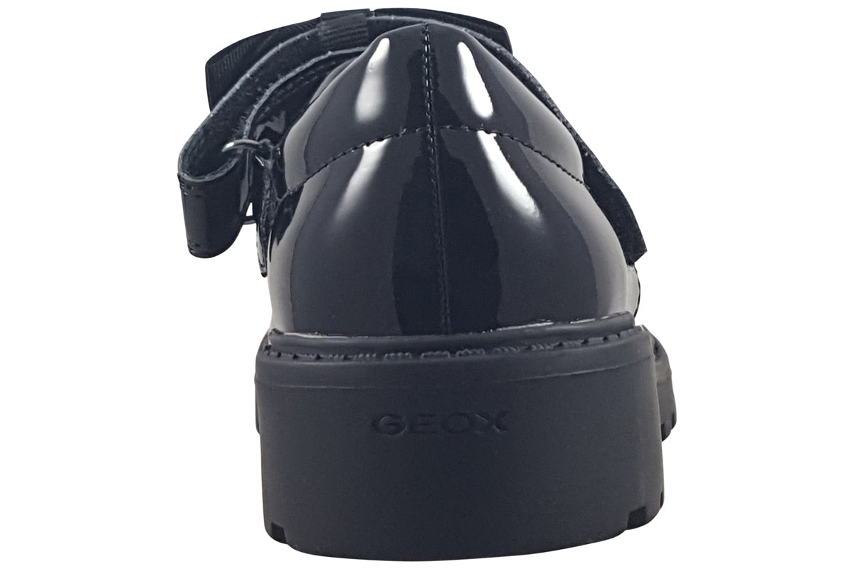 geox casey2 mj girl black patent girls back
