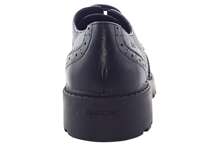 Geox G.N J Casey J6420N Black Girls School Shoes