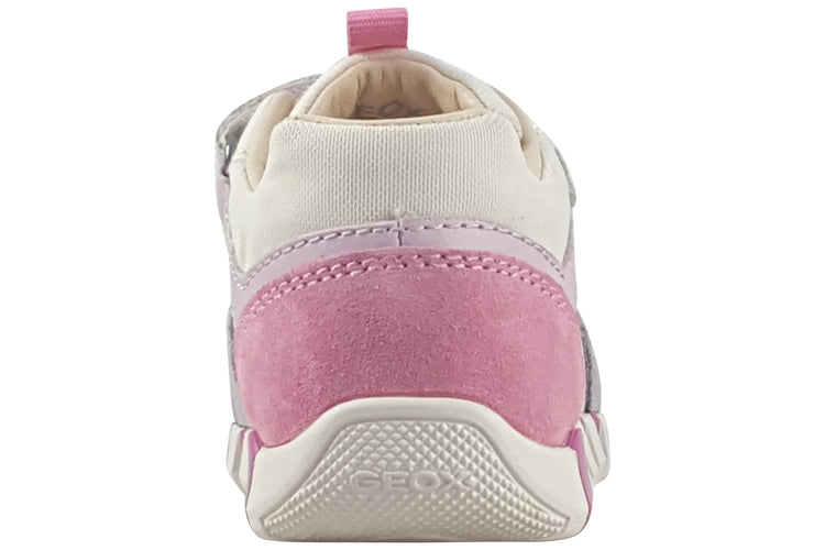 Geox Iupidoo Girl B3558C Grey/Fuchsia Girls First Shoes