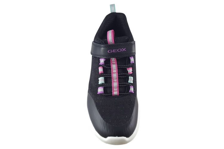 Geox J Aril GB J16DLB Black/Multi Girls Sports