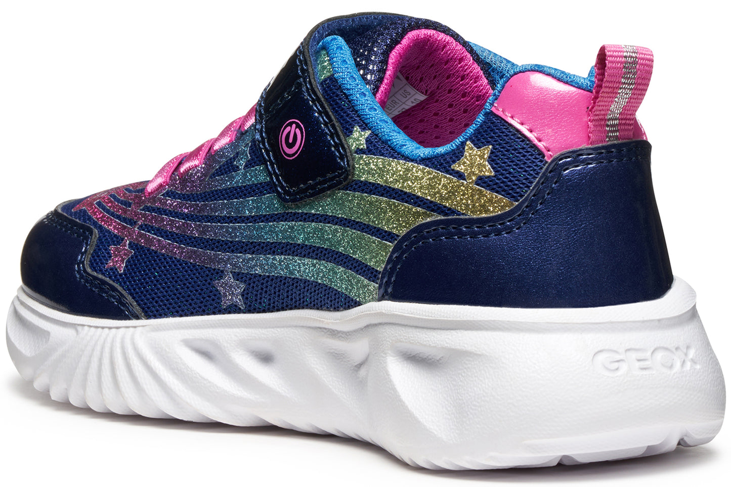 Geox J Assister 2 Girl J56E9B Navy/Purple Girls Sports