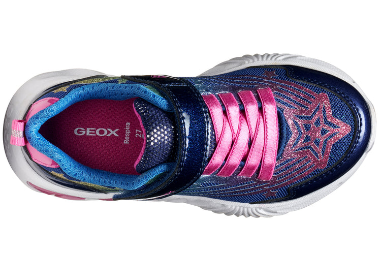 Geox J Assister 2 Girl J56E9B Navy/Purple Girls Sports
