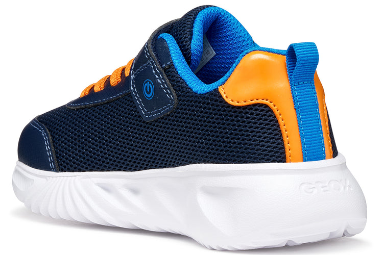 Geox J Assister Boy J45DZC Navy/Orange Boys Sports