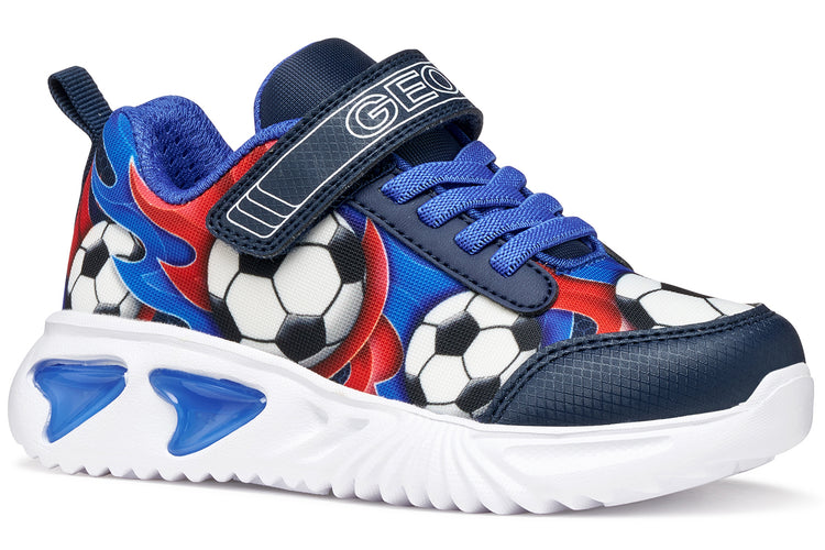 Geox J Assister F'Ball J45DZB Navy/Royal Boys Sports