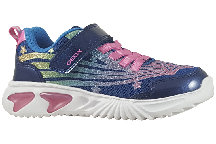 Geox J Assister Girl J56E9B Navy Multi Girls Sports
