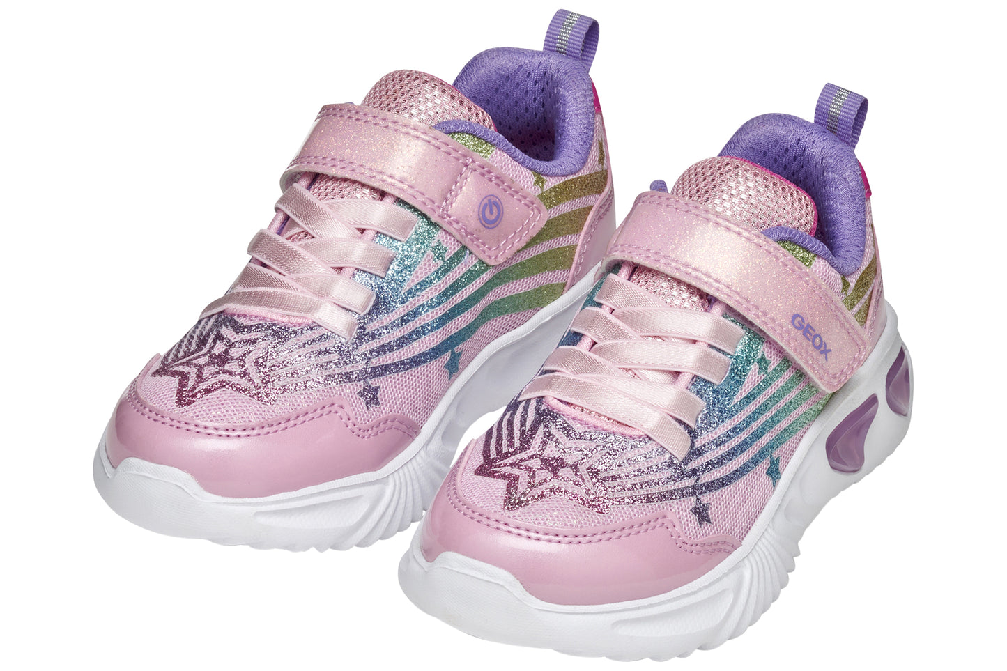 Geox J Assister Girl J56E9B Pink Multi Girls Sports