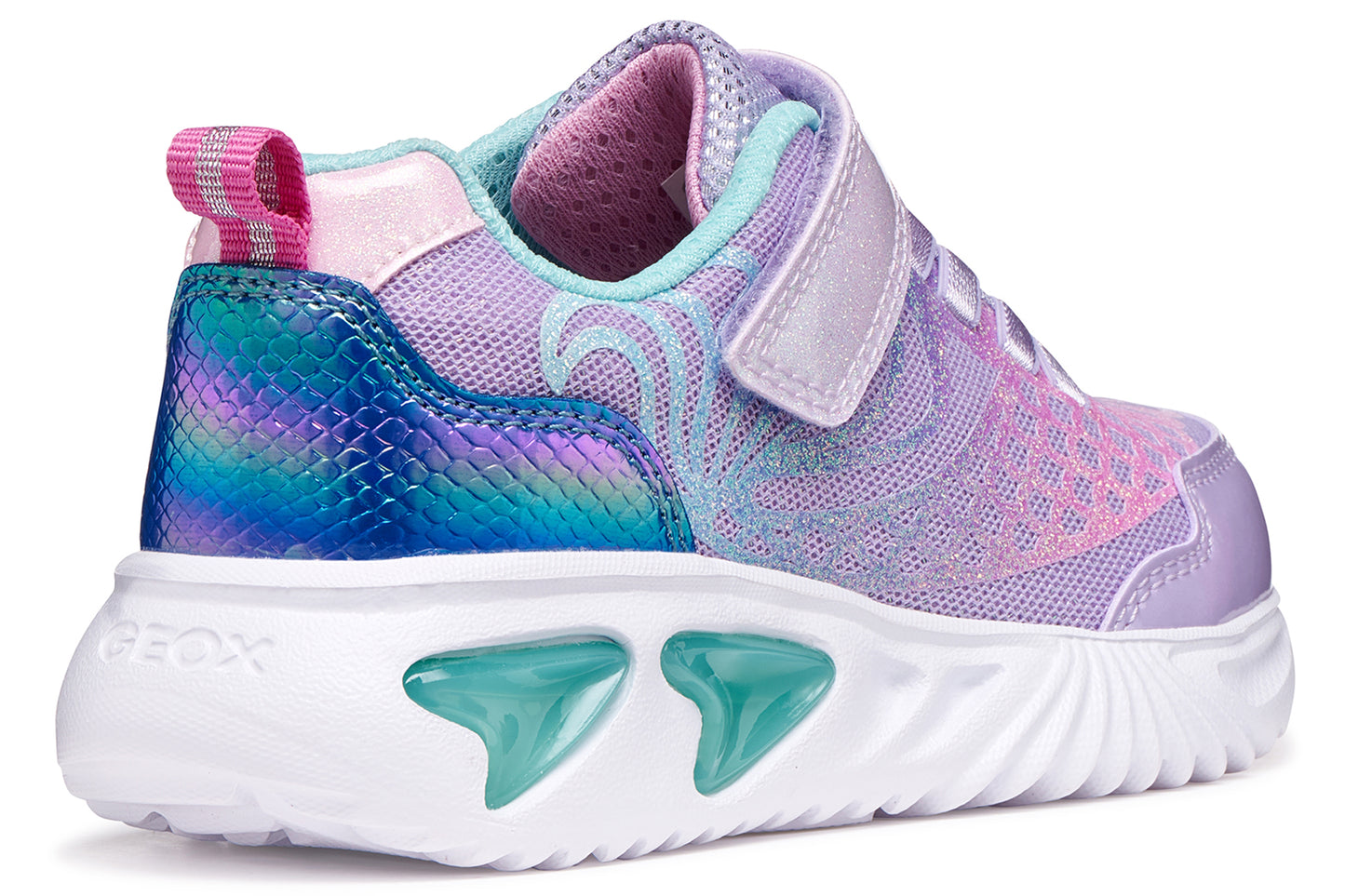 Geox J Assister Girl J65E9A Lilac/Multi Girls Sports