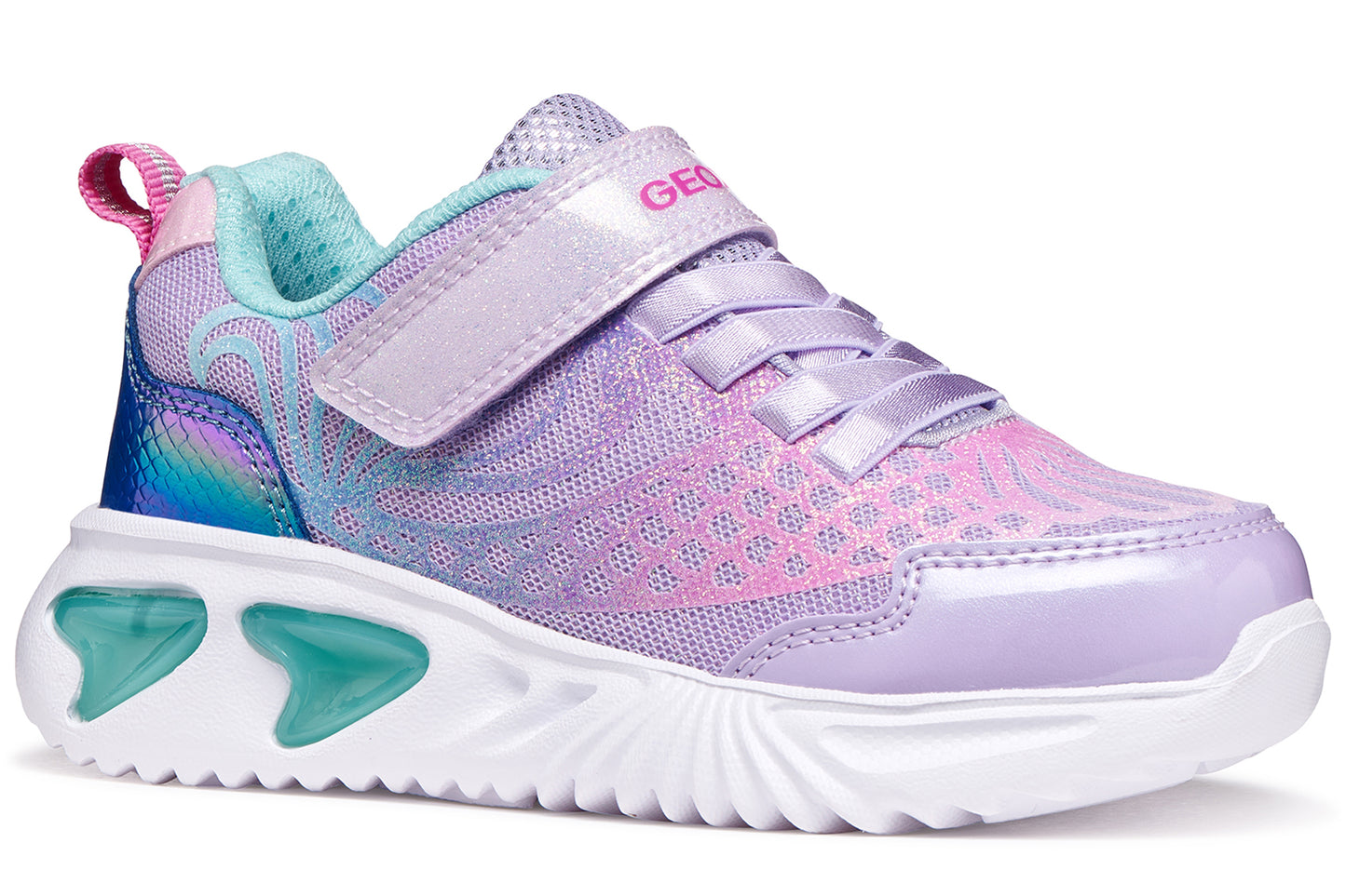 Geox J Assister Girl J65E9A Lilac/Multi Girls Sports
