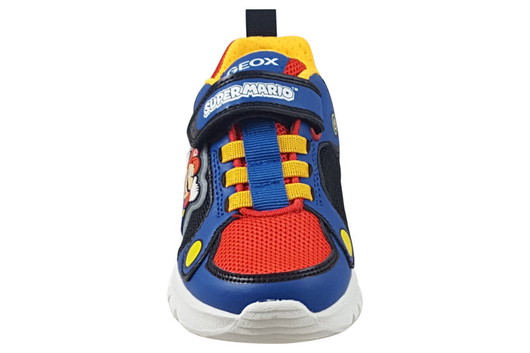 Geox J Ciberdron Mario J55LBF Royal/Red Boys Sports