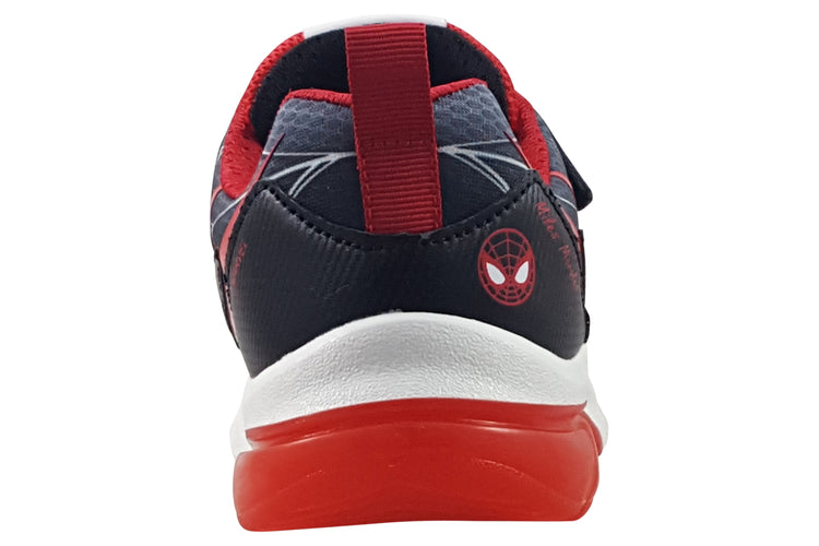 Geox J Ciberdron Spidey J55LBG Black/Red Boys Sports