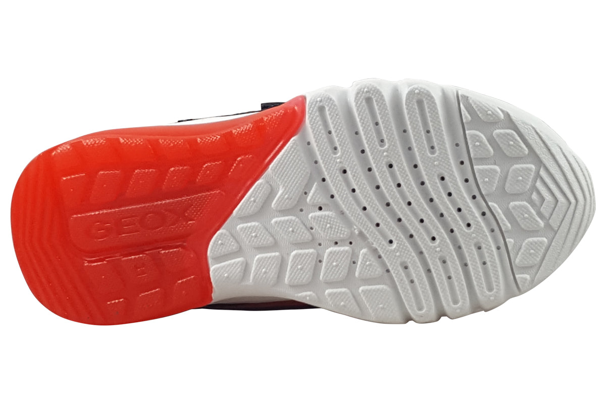 geox j ciberdron spidey black red boys sole