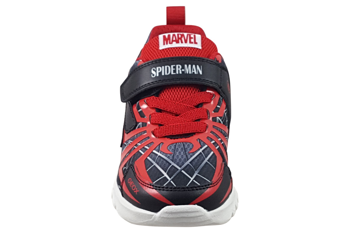 geox j ciberdron spidey black red boys top