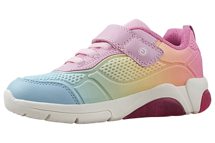 Geox J Fadinlight Girl J46M4C Pink Multi Girls Sports