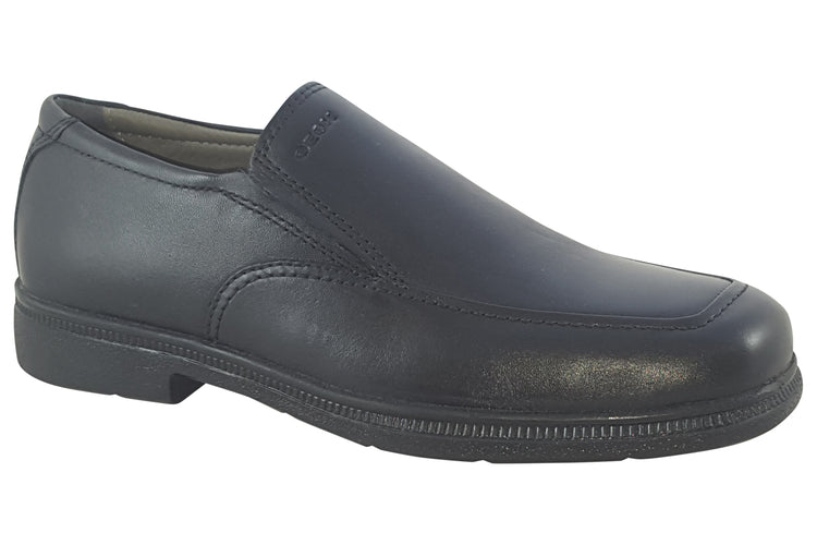 Geox J Federico Slip J04D1D Black Boys School Shoes