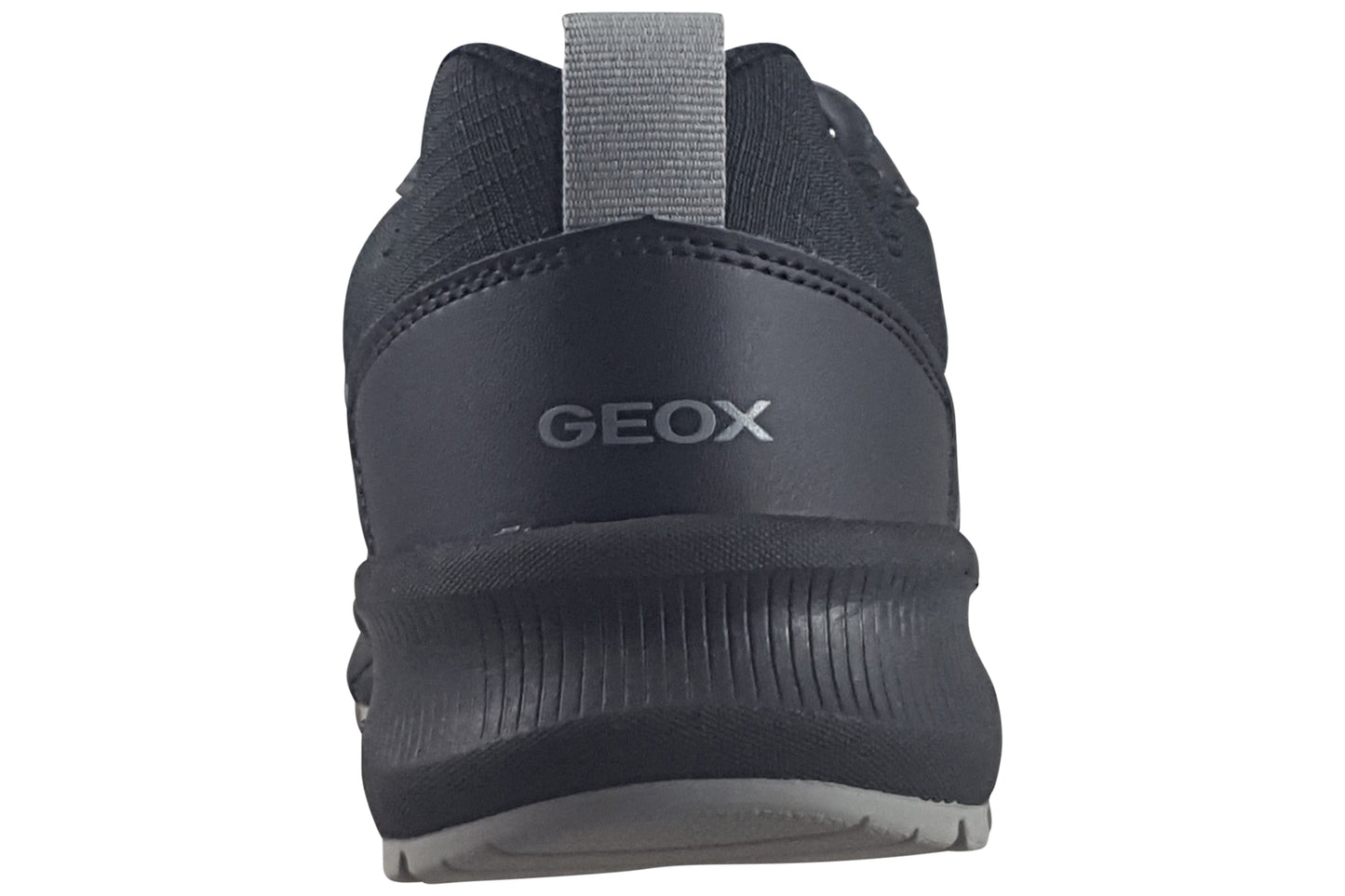 geox j flexyper lpus j56mvb black boys trainers back
