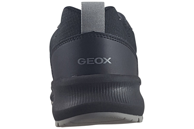 Geox J Flexyper Plus J56MVB Black Boys School Shoes