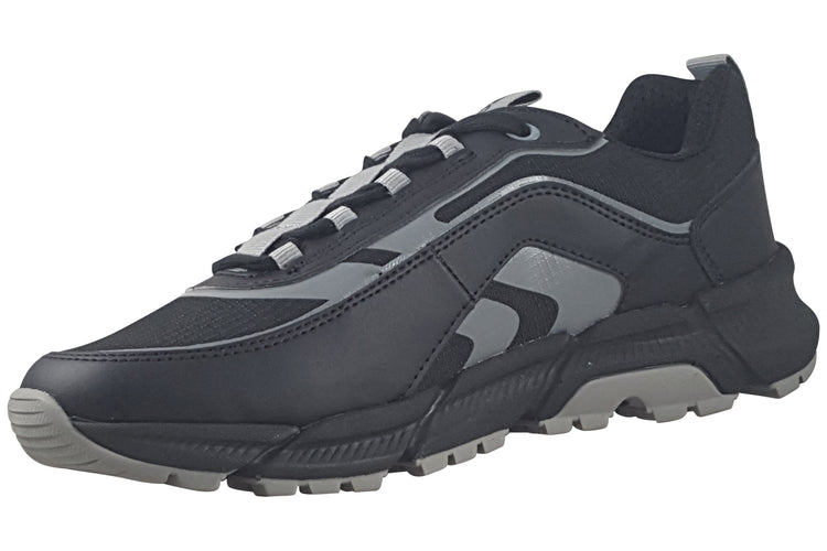 Geox J Flexyper Plus J56MVB Black Boys School Shoes