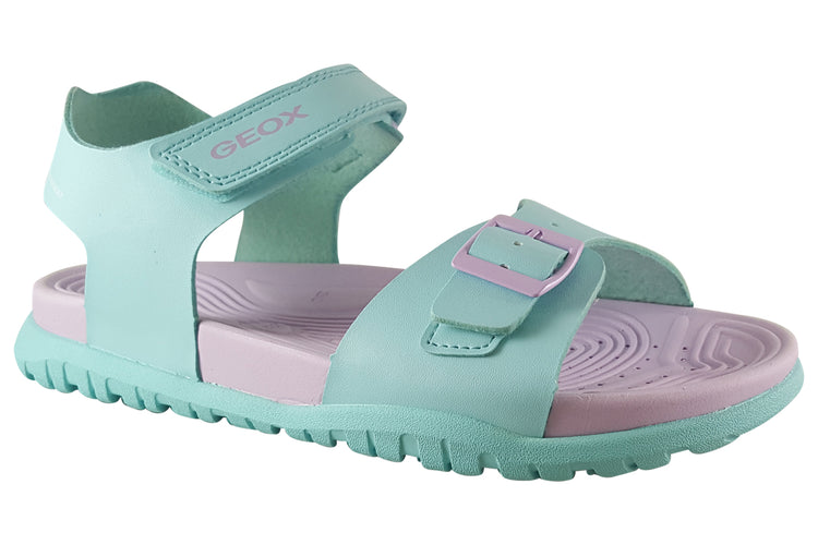 Geox J Fusbetto Sdl J35HQA Sea/Lilac Girls Sandals