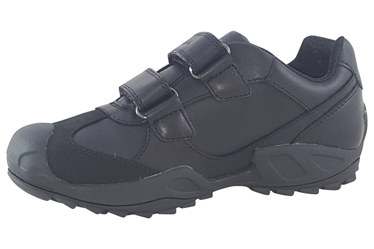 Geox J New Savage J841VB Black Boys School Shoes