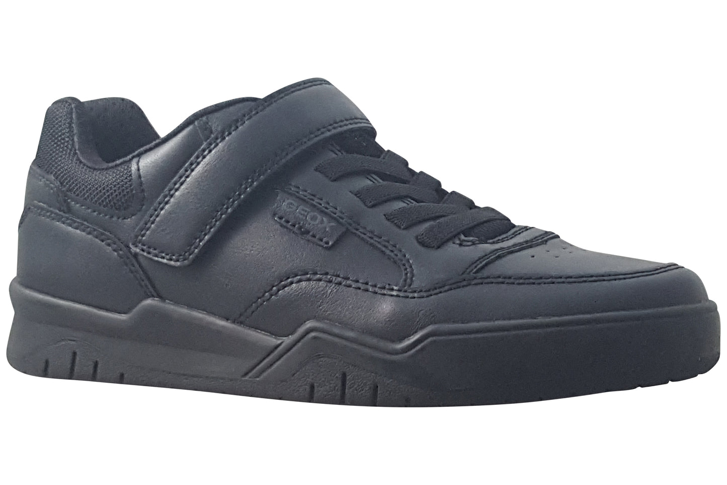 Geox J Perth Boy J367RE Black Boys School Shoes