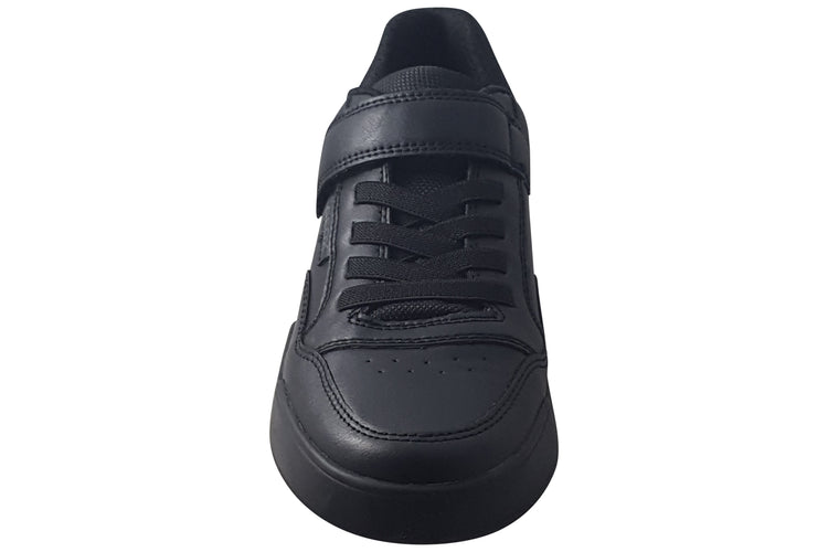 Geox J Perth Boy J367RE Black Boys School Shoes