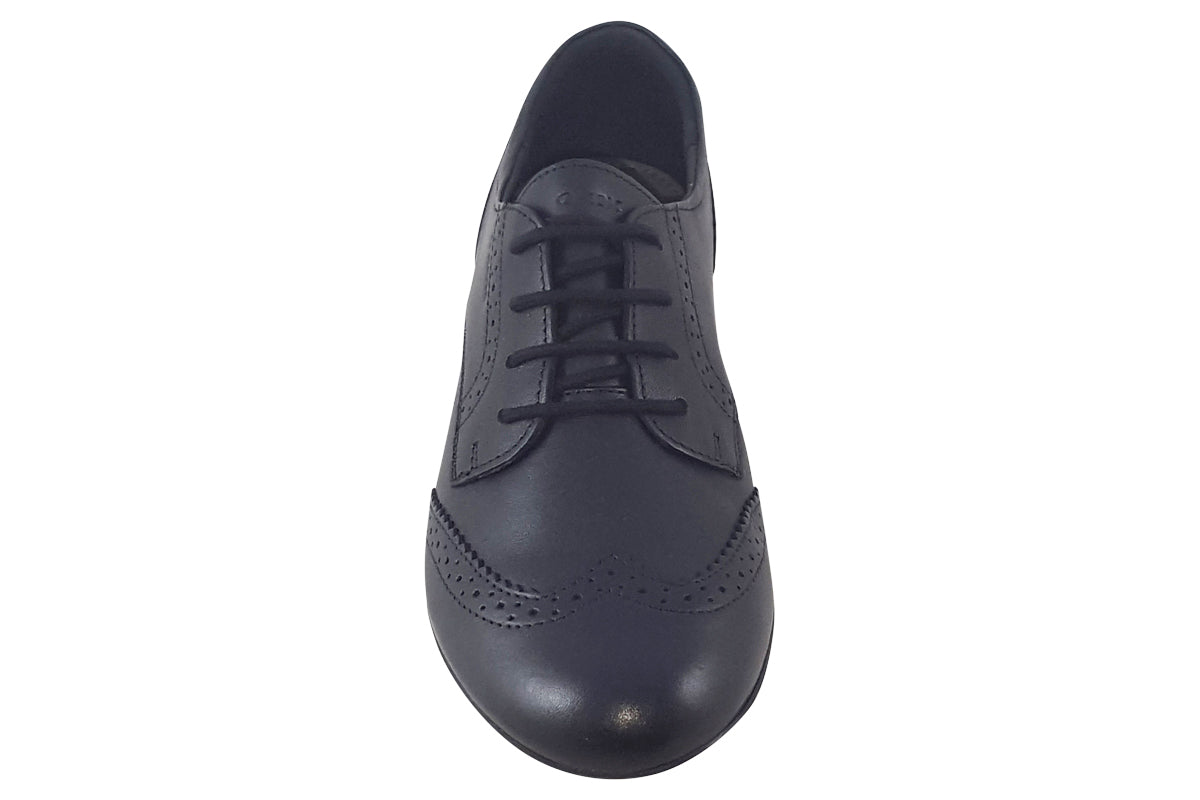 geox j plie brogue black girls top