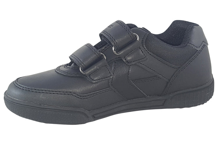 Geox J Poseido BTS Black Boys School Shoes