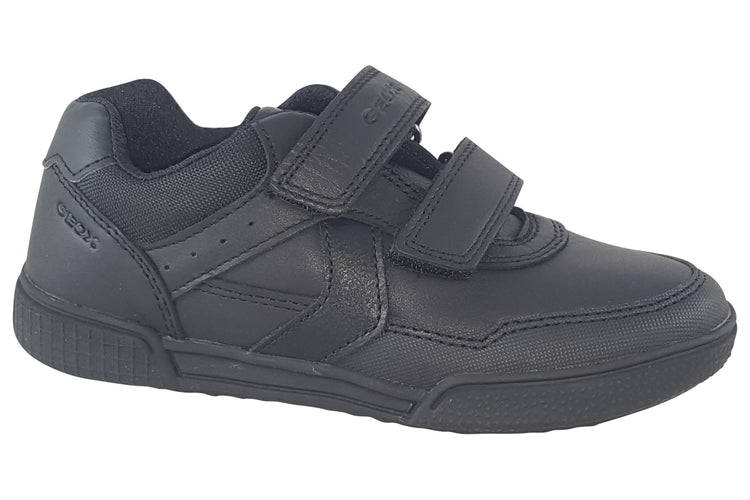 Geox J Poseido BTS Black Boys School Shoes