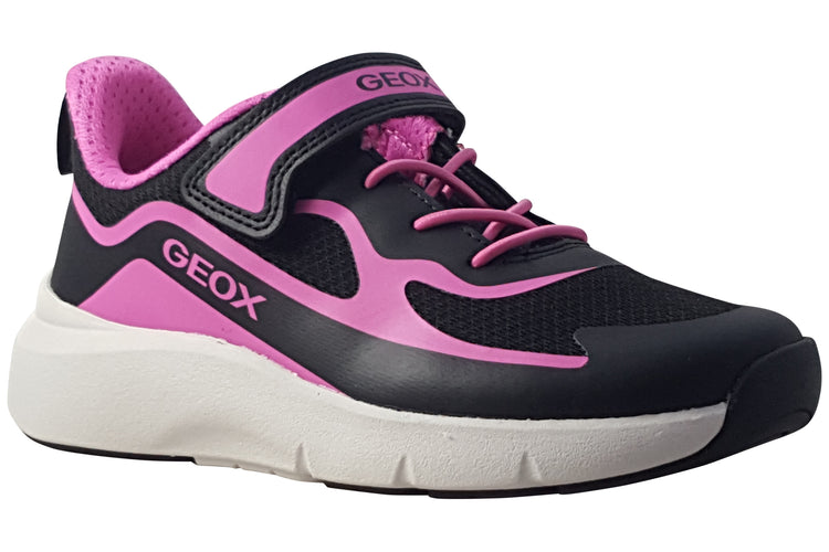 Geox J Pro-Ran Girl J65PAC Black/Fuchsia Girls Sports