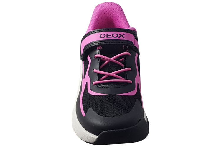 Geox J Pro-Ran Girl J65PAC Black/Fuchsia Girls Sports