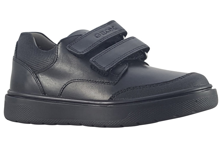 Geox J Riddock J847SF Black Boys School Shoes