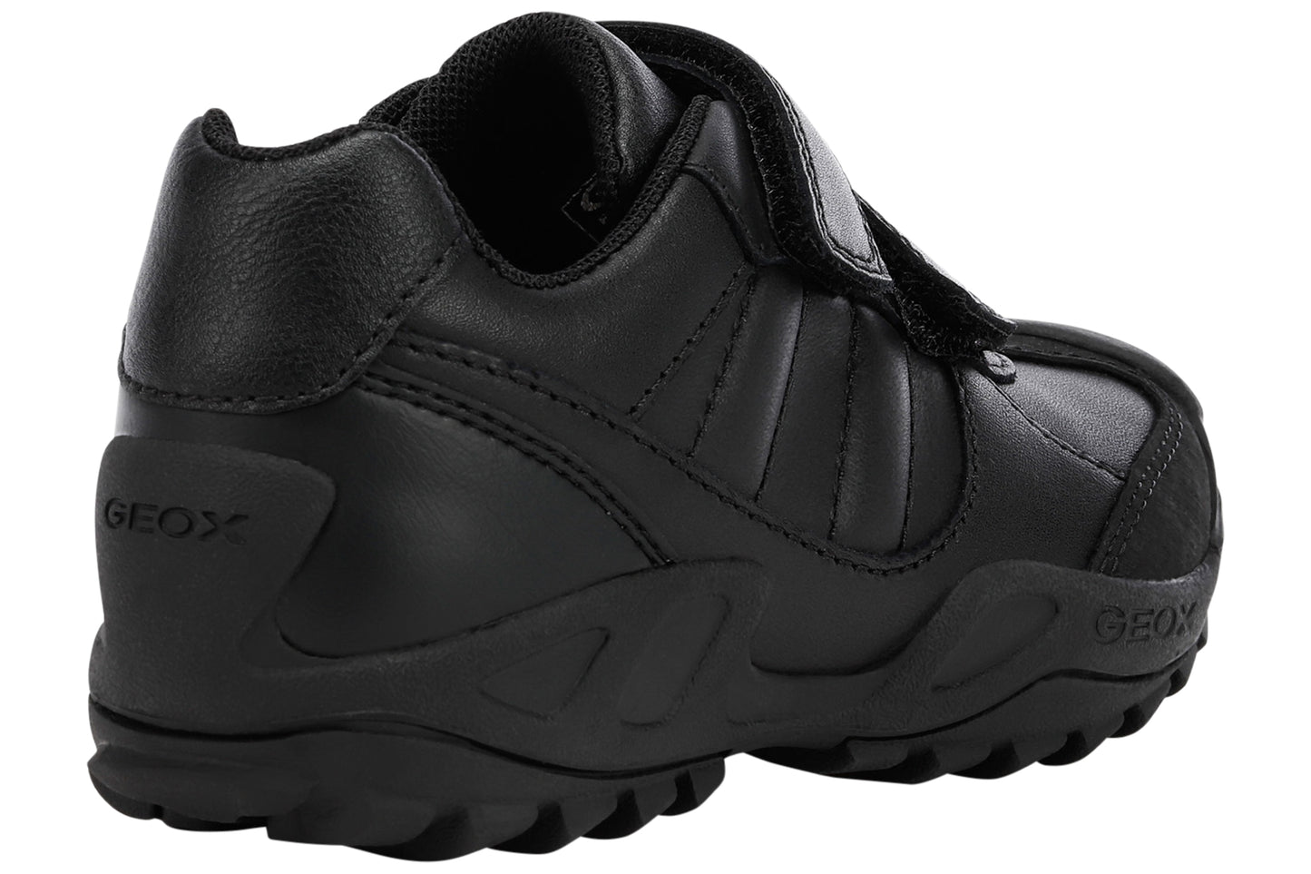 Geox J Savage WP J841WB Black Boys School Shoes