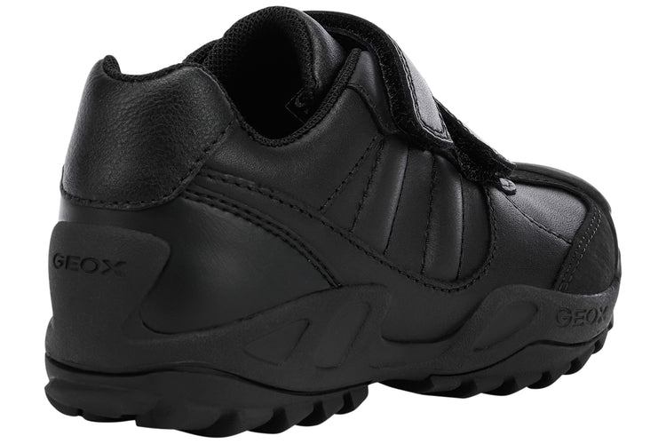 Geox J Savage WP J841WB Black Boys School Shoes