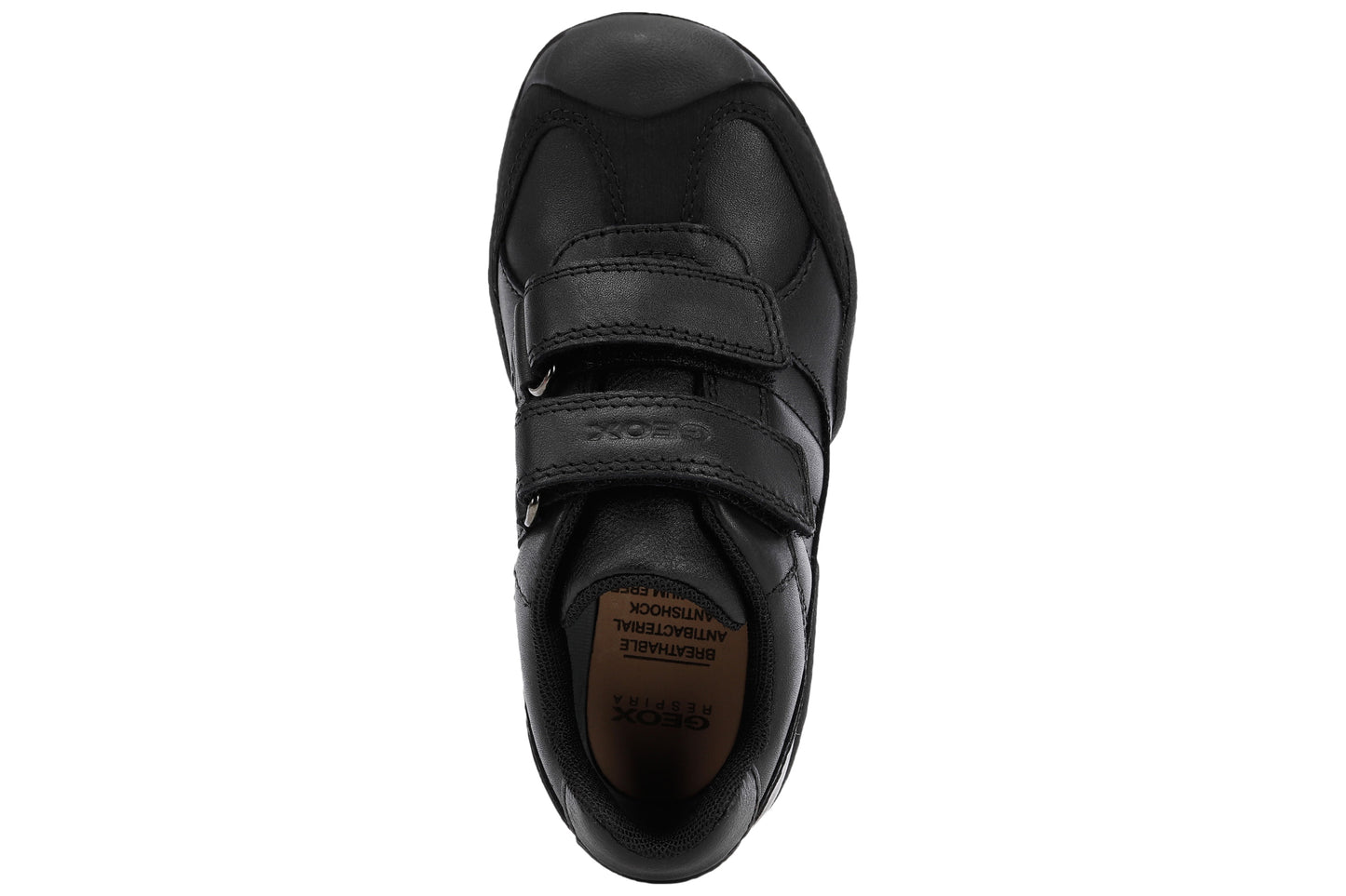 Geox J Savage WP J841WB Black Boys School Shoes