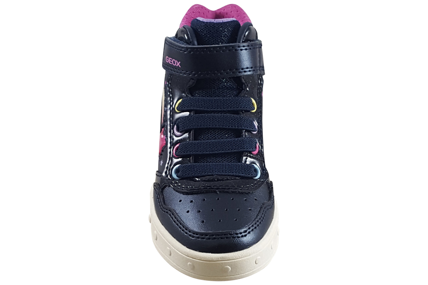 geox j skylin girl j568wb girls boots navy multi top