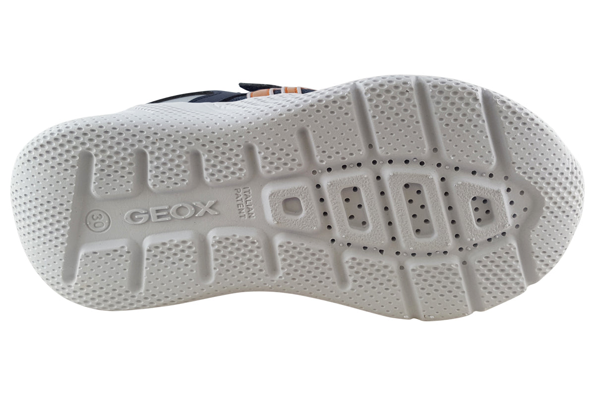geox j sprintye boy j25gbb navy silver boys sole