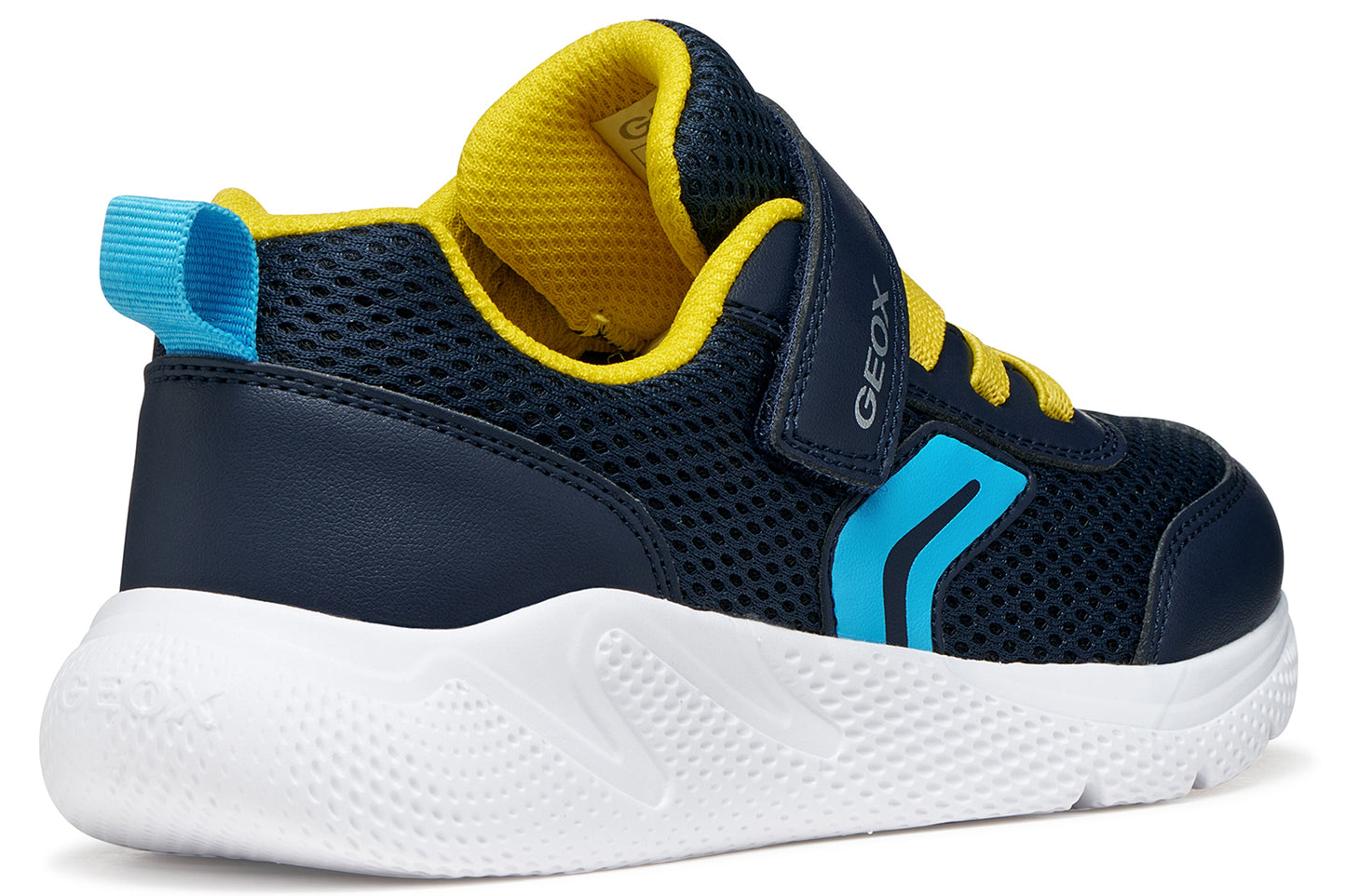 Geox J Sprintye Boy J36GBA Navy/Yellow Boys Sports