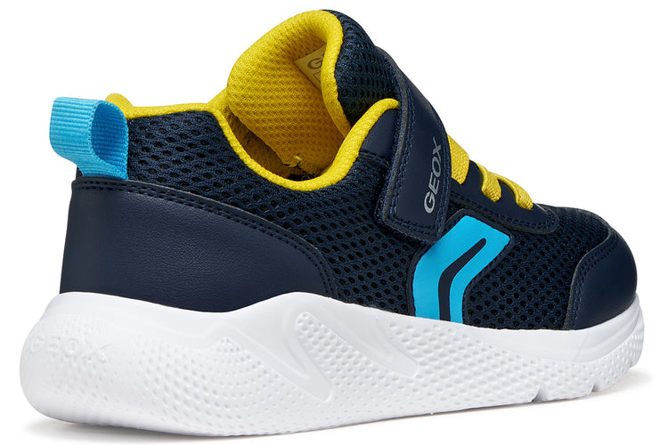 Geox J Sprintye Boy J36GBA Navy/Yellow Boys Sports