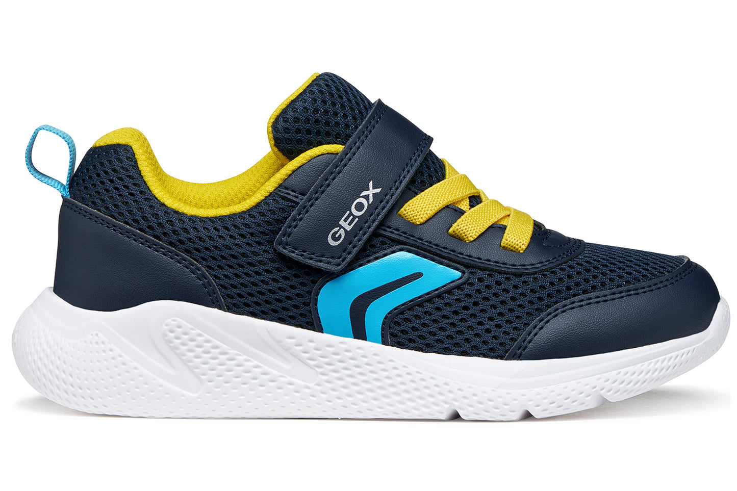 Geox J Sprintye Boy J36GBA Navy/Yellow Boys Sports
