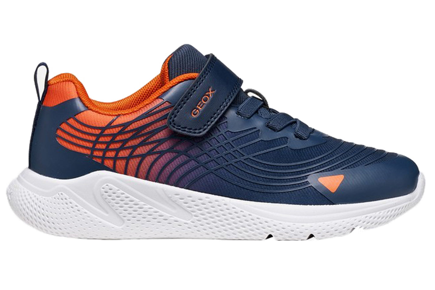 Geox J Sprintye Boy J66GBB Navy/Orange Boys Sports