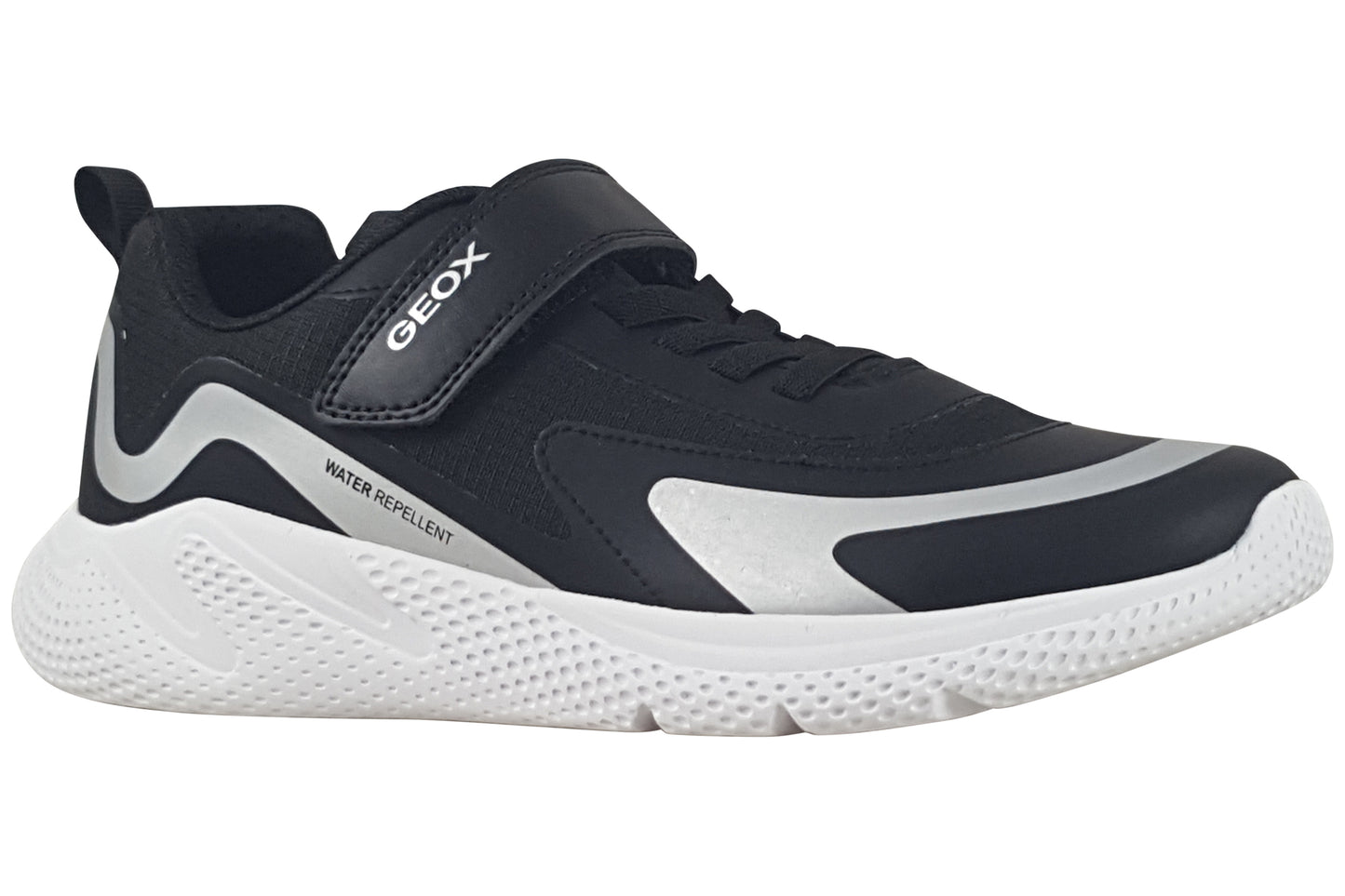 geox j sprintye boy wr j56nxa black boys trainers right