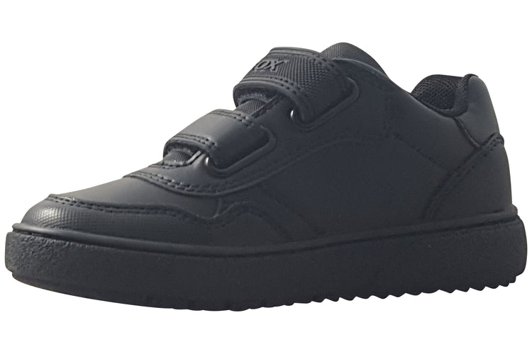 Geox J Theleven Boy J56LDG Black Boys School Shoes