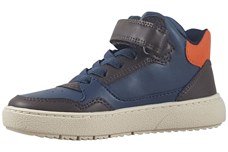 Geox J Theleven Boy J56LDB Brown/Navy Boys Boots