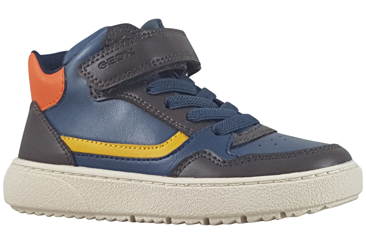 Geox J Theleven Boy J56LDB Brown/Navy Boys Boots