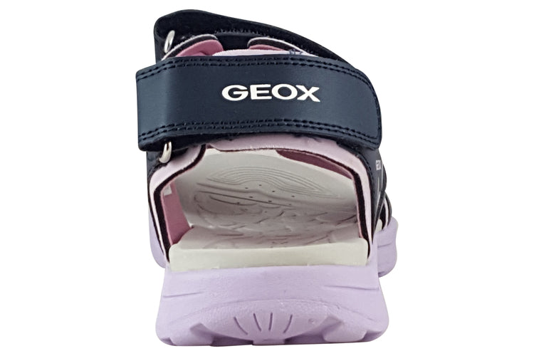 Geox J Vaniett Girl Navy/Lilac Girls Sandals