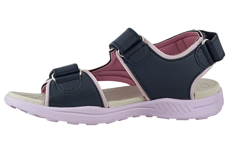 Geox J Vaniett Girl Navy/Lilac Girls Sandals