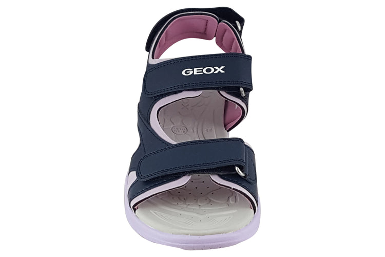 Geox J Vaniett Girl Navy/Lilac Girls Sandals